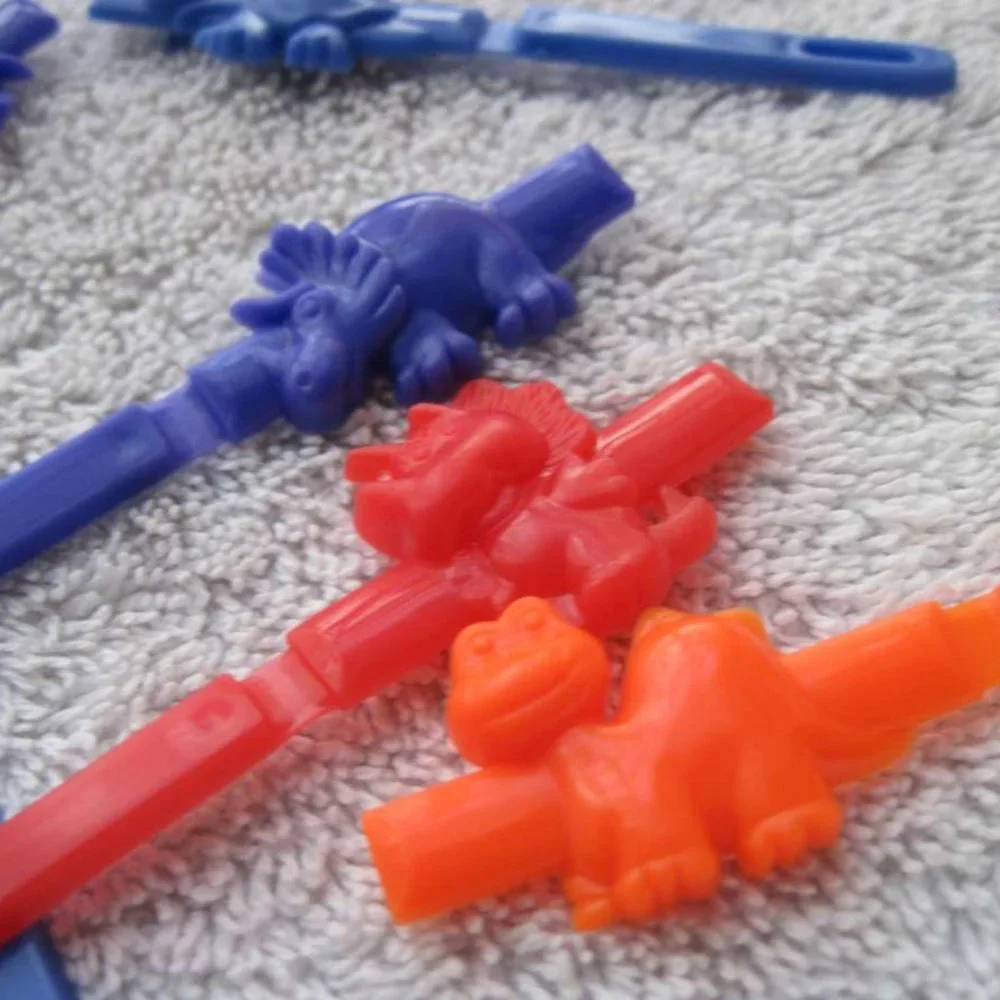 20 Goody Girls Show Offs Plastic Dinosaur Tight Hair Barrettes Secure Pin Pastel